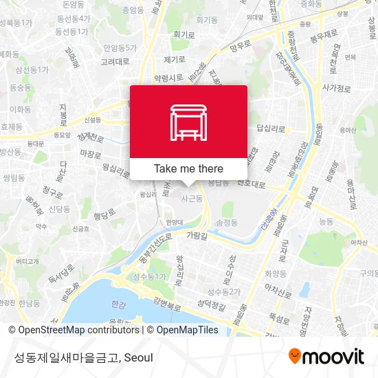 성동제일새마을금고 map