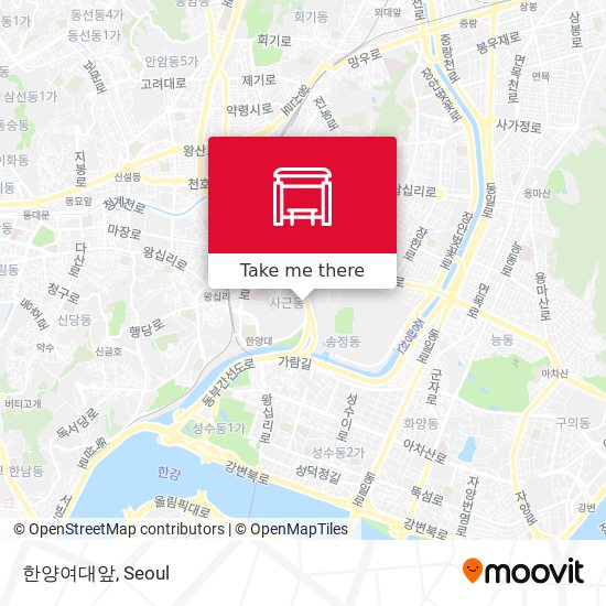한양여대앞 map