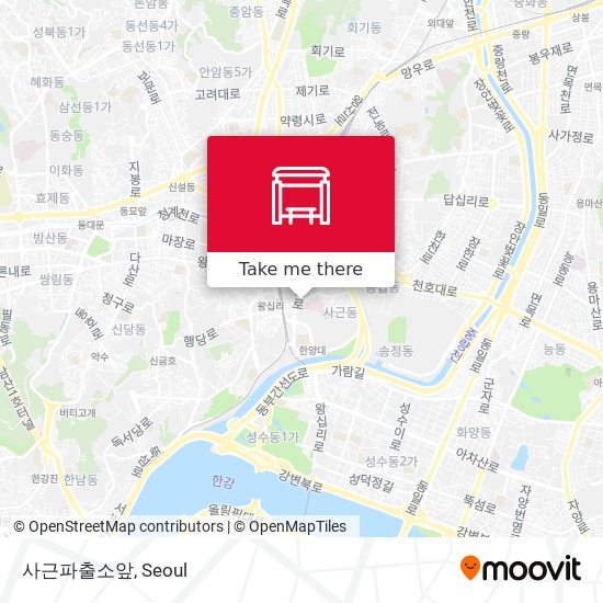 사근파출소앞 map