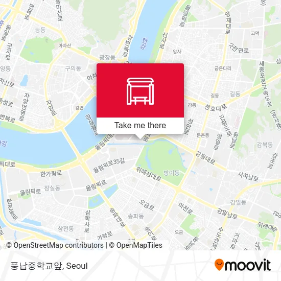 풍납중학교앞 map