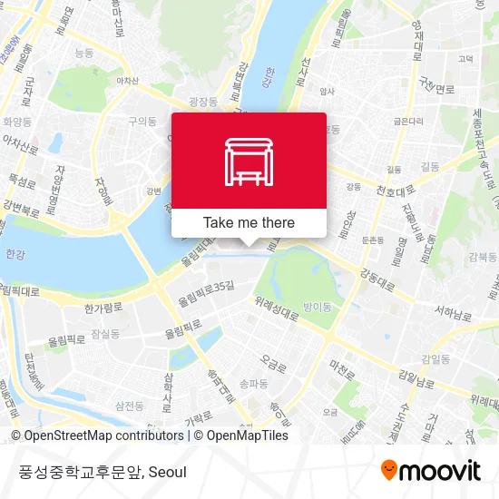 풍성중학교후문앞 map