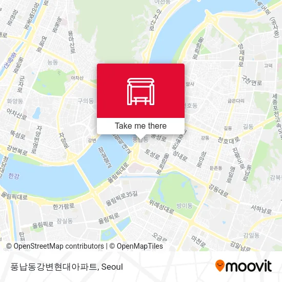 풍납동강변현대아파트 map
