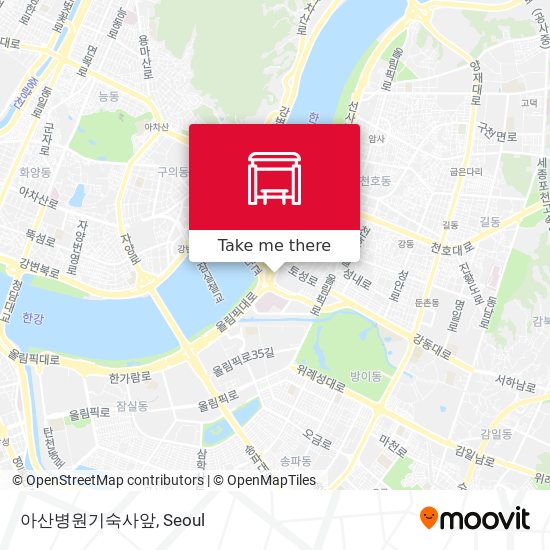 아산병원기숙사앞 map