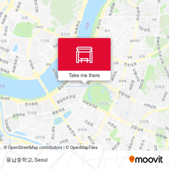 풍납중학교 map