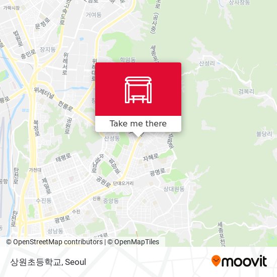 상원초등학교 map