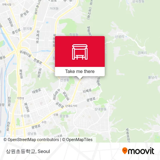 상원초등학교 map