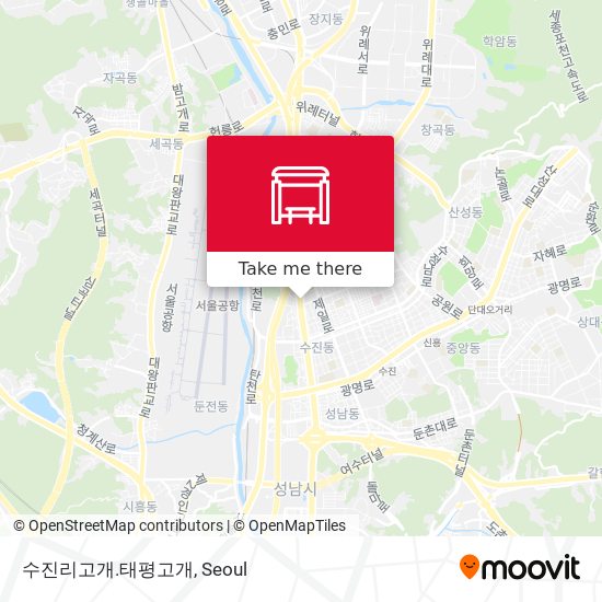 수진리고개.태평고개 map