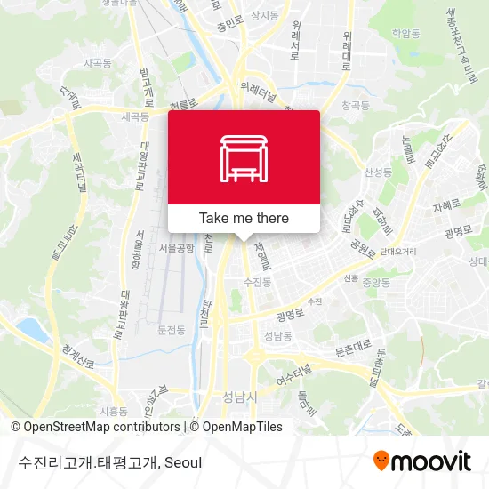 수진리고개.태평고개 map