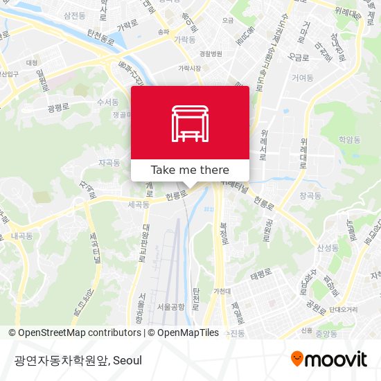 광연자동차학원앞 map