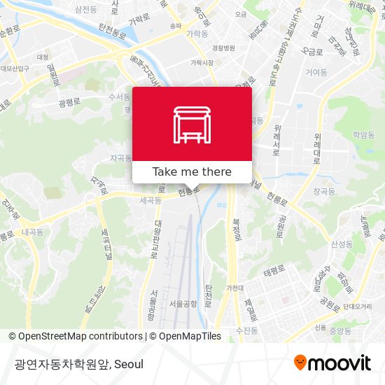 광연자동차학원앞 map