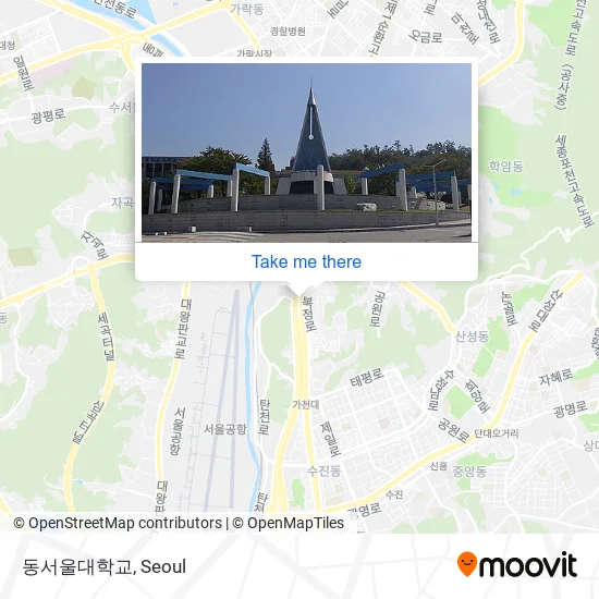 동서울대학교 map