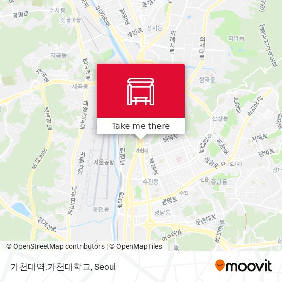 가천대역.가천대학교 map