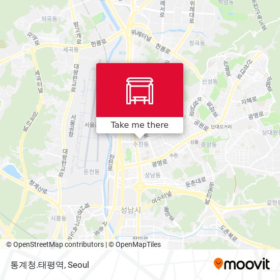 통계청.태평역 map