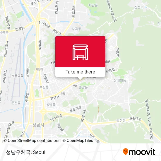성남우체국 map