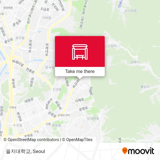 을지대학교 map