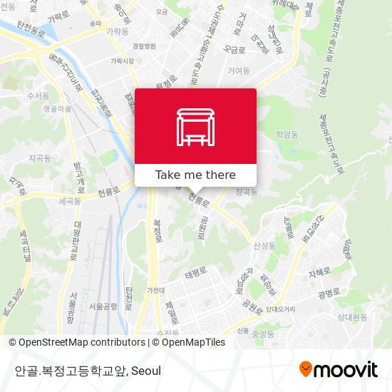 안골.복정고등학교앞 map