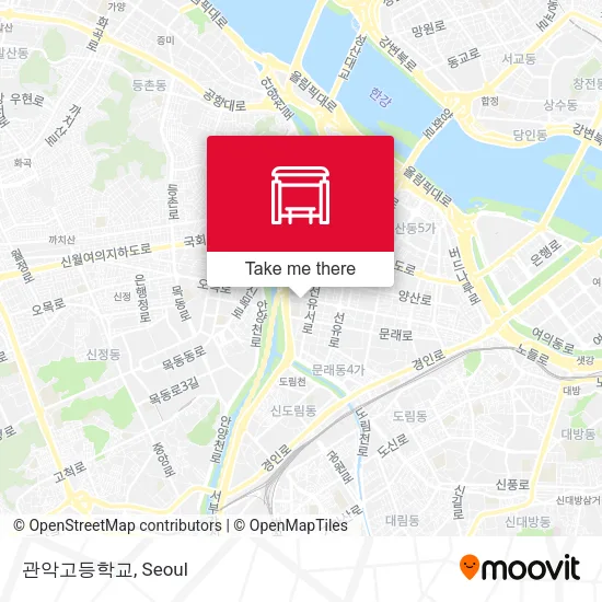 관악고등학교 map