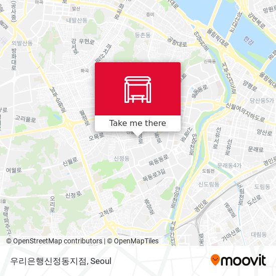 우리은행신정동지점 map