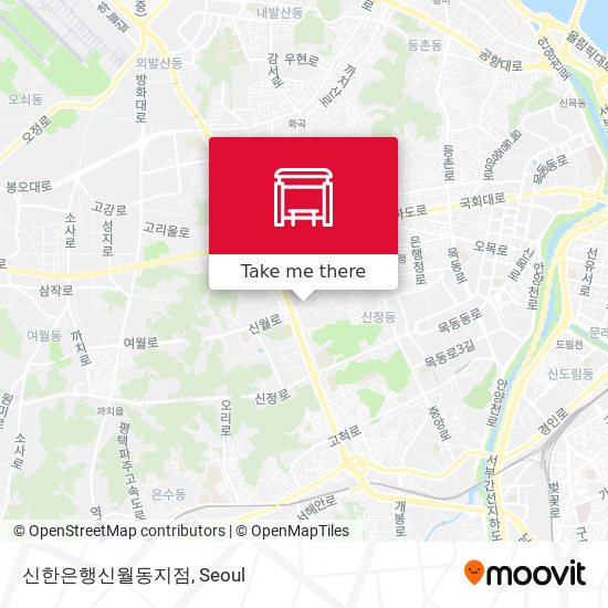 신한은행신월동지점 map