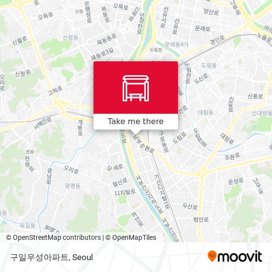 구일우성아파트 map