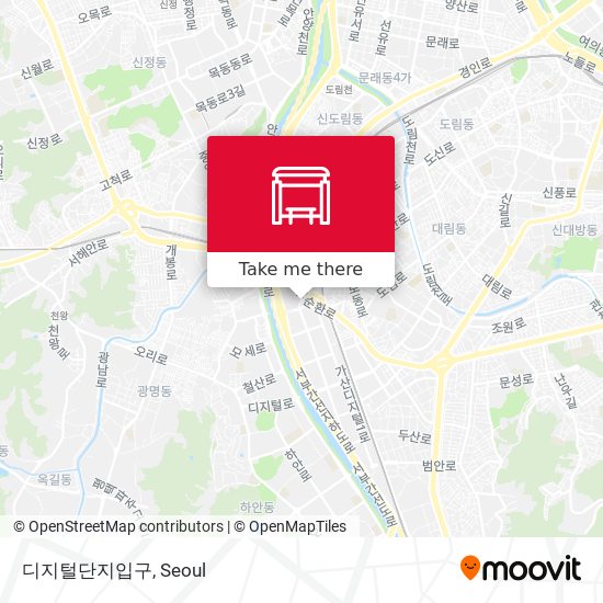 디지털단지입구 map