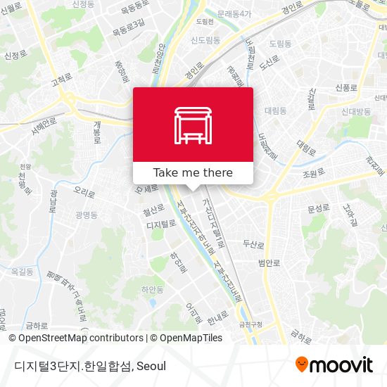 디지털3단지.한일합섬 map