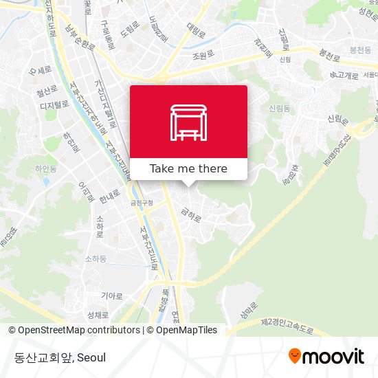 동산교회앞 map