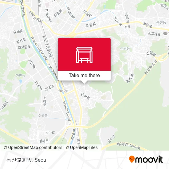 동산교회앞 map
