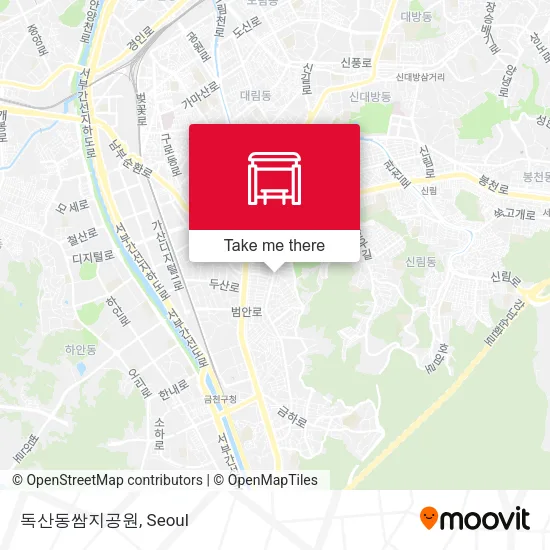 독산동쌈지공원 map