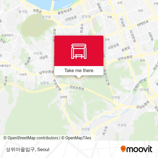 성뒤마을입구 map