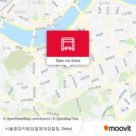 서울중앙지방검찰청대검찰청 map