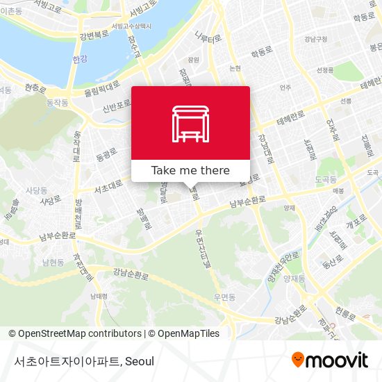 서초아트자이아파트 map