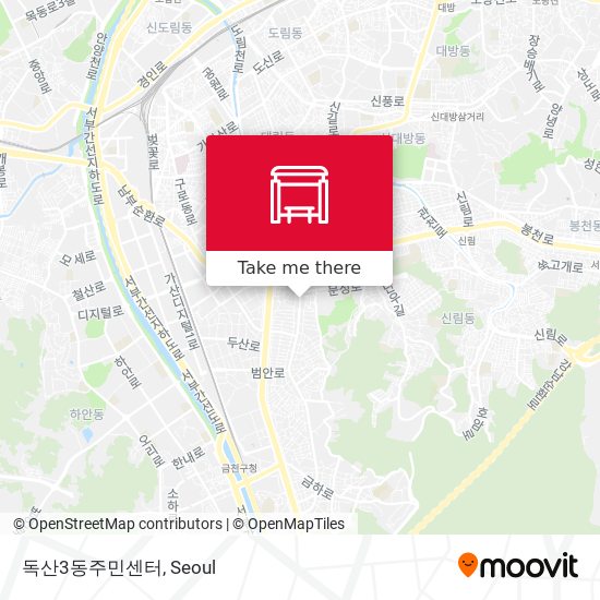 독산3동주민센터 map