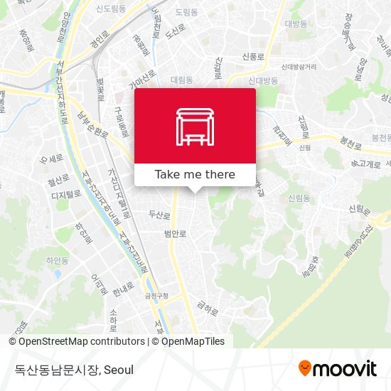 독산동남문시장 map
