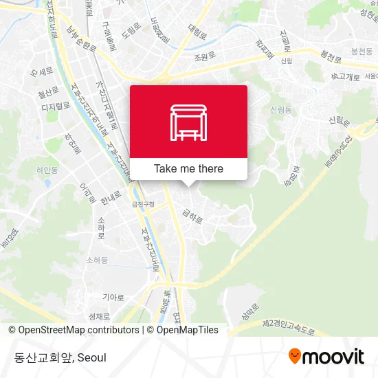 동산교회앞 map
