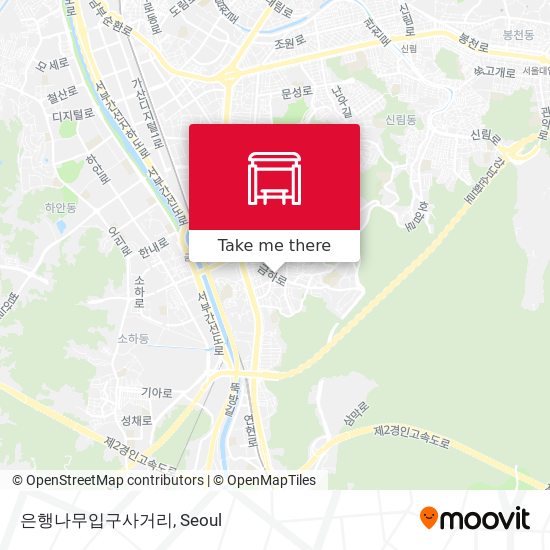 은행나무입구사거리 map