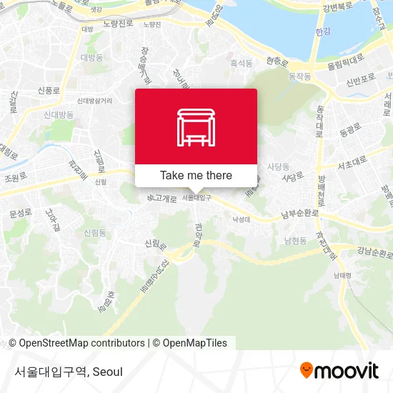 서울대입구역 map