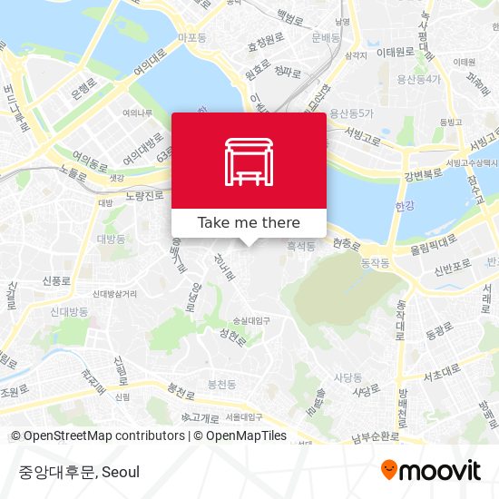 중앙대후문 map