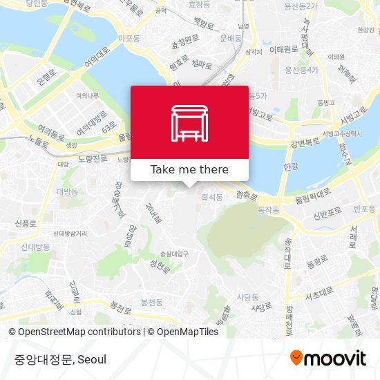 중앙대정문 map