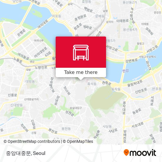 중앙대중문 map