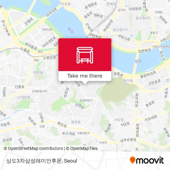 상도3차삼성래미안후문 map