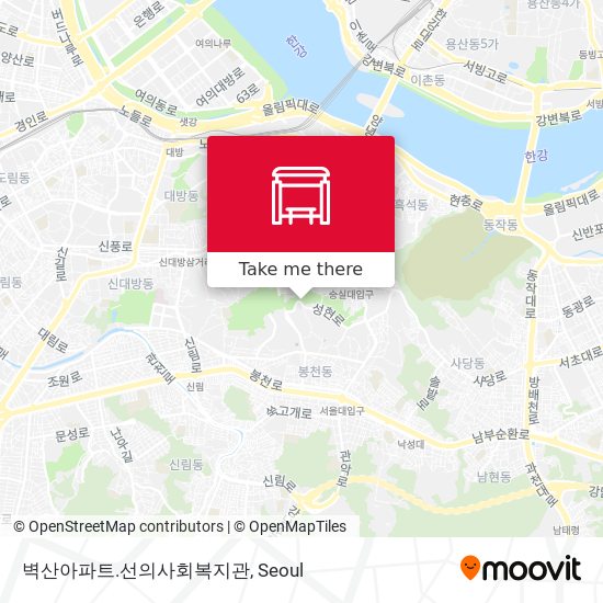 벽산아파트.선의사회복지관 map