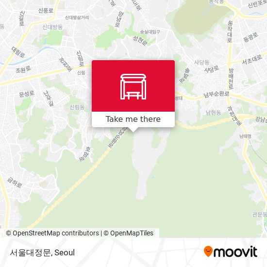 서울대정문 map
