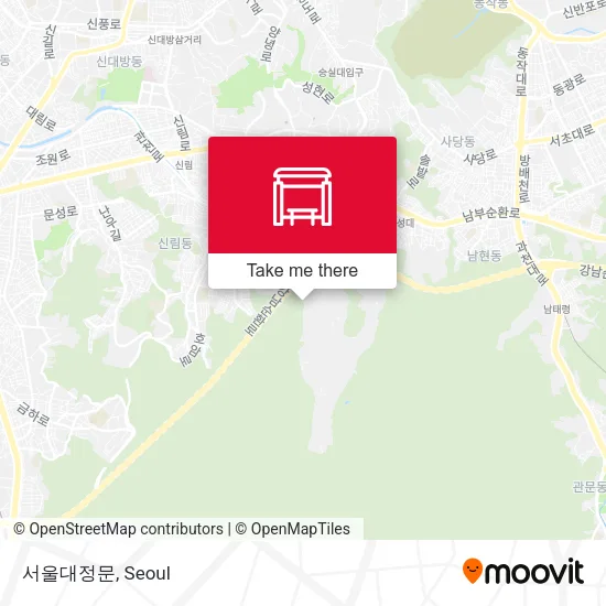서울대정문 map