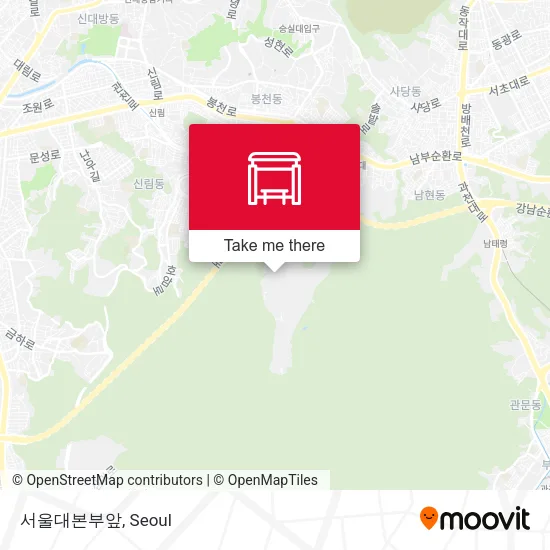 서울대본부앞 map