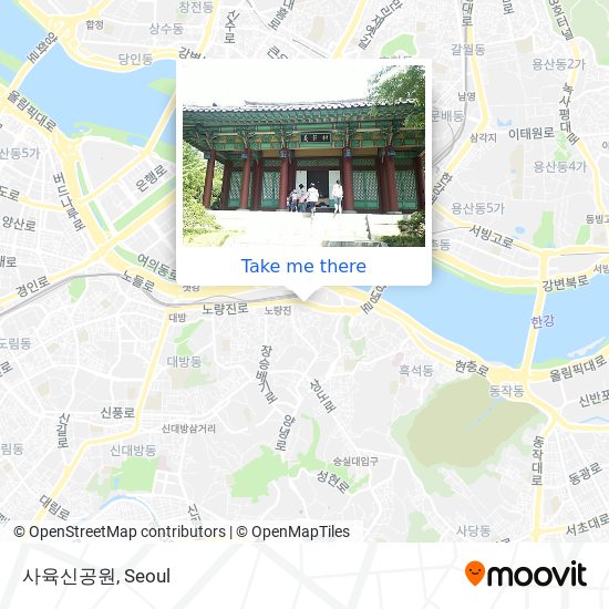 사육신공원 map