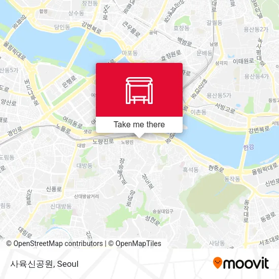 사육신공원 map