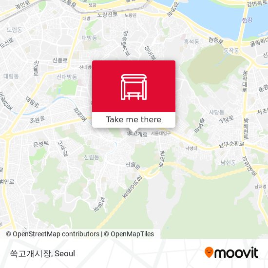 쑥고개시장 map