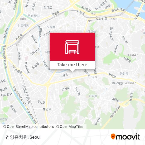 건영유치원 map