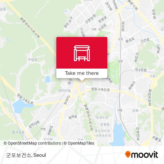 군포보건소 map